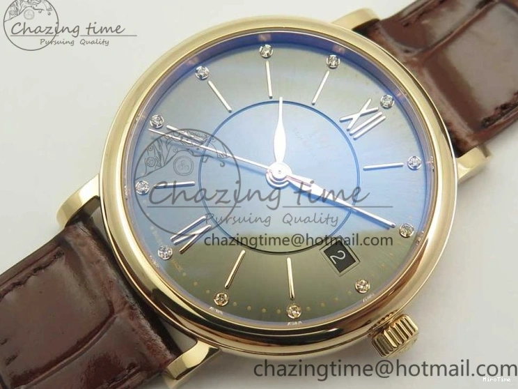 MIROTIME 0419 SportInspired Portofino IW458101 RG MK 1:1 Best Edition Gray Dial On Brown Leather Strap MIYOTA 7165